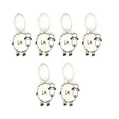Lantern Moon Meadow Sheep Knitting Stitch Markers Multicolor