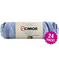 Multipack of 24 - Caron Simply Soft Ombres Yarn-Saturday Blue Jeans