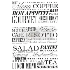 Redesign Decor Transfers Delicious Menu 23"x31" 655350640859
