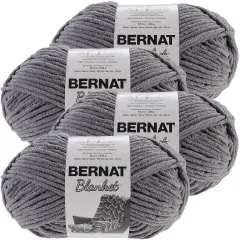 Multipack of 4 - Bernat Blanket Big Ball Yarn-Dark Grey