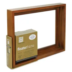 Ampersand Floaterframe - Bold, Walnut, 9" x 12", 1-1/2"