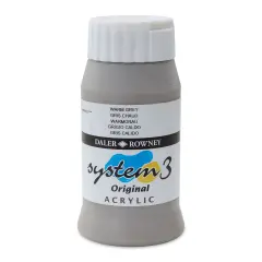 Daler-Rowney System3 Acrylic - Warm Grey, 500 ml bottle