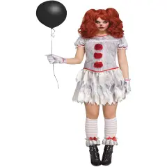 Adult's Womens Carn-Evil Carnival Clown Costume