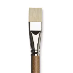 Winsor & Newton Artists' Oil Synthetic Hog Brush - Bright, Size 12, Long Handle