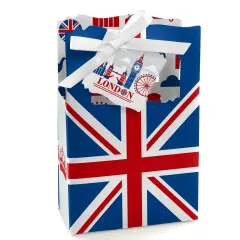Big Dot of Happiness Cheerio, London - British UK Party Favor Boxes - Set of 12