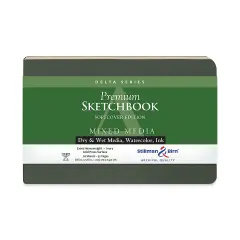 Stillman & Birn Sketchbook - Delta Series, Softcover, 5-1/2" x 8-1/2", Landscape, 25 Sheets
