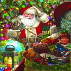 Sunsout Ready to Go Santa 1000 pc Christmas Jigsaw Puzzle 59714
