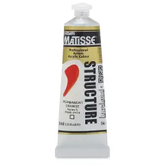 Matisse Structure Paint - Permanent Orange, 75 ml