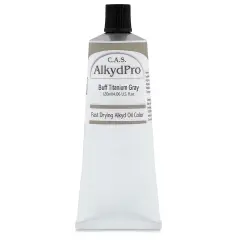 CAS AlkydPro Fast-Drying Alkyd Oil Color - Buff Titanium Gray, 120 ml tube