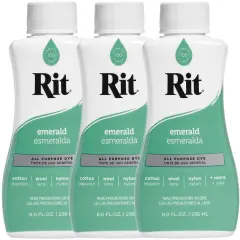 Multipack of 3 - Rit Dye Liquid 8oz-Emerald