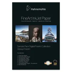 Hahnem&uuml;hle Glossy FineArt Inkjet Paper Sample Pack - 8-1/2" x 11", Pkg of 16