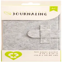 AC Sustainable Journaling Felt Paper Pocket 4.25"X8.25"