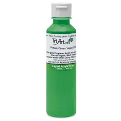 Tri-Art Liquid Artist Acrylics - Phthalo Green Yellow Shade, 120 ml bottle