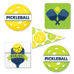 Big Dot of Happiness Let&rsquo;s Rally - Pickleball - DIY Shaped Birthday or Retirement Party Cut-Outs - 24 Count