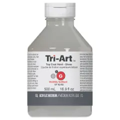 Tri-Art Top Coat Medium - Hard Gloss, 17 oz, Bottle