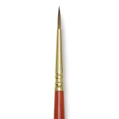 Blick Master Kolinsky Sable Brush - Pointed Round, Short Handle, Size 1
