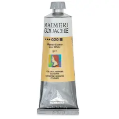 Maimeri Artist Gouache - Zinc White, 60 ml tube