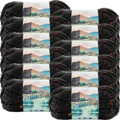 (12 Pack) Lion Brand Yarn Hometown Yarn, Cambridge Tweed