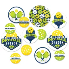 Big Dot of Happiness Let&rsquo;s Rally - Pickleball - Birthday or Retirement Party Giant Circle Confetti - Party Decorations - Large Confetti 27 Count