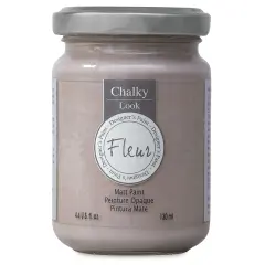 Fleur Chalky Look Paint - Indian Elephant, 4.4 oz jar