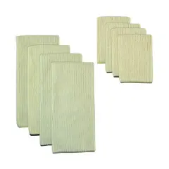 DII Aqua & White 2-Tone Ribbed Table Runner