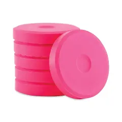 Richeson Tempera Cakes - Fluorescent Pink, Pkg of 6
