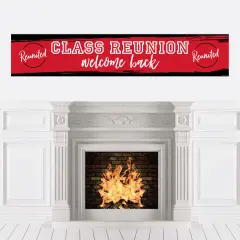 Big Dot of Happiness Reunited Red - School Class Reunion Party Decorations Party Banner