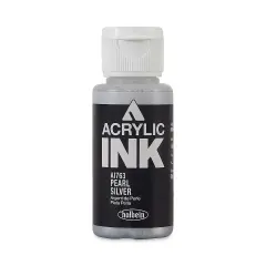 Holbein Acrylic Ink - Pearl Silver, 30 ml