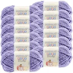 Multipack of 12 - Bernat Baby Blanket Yarn-Lilac