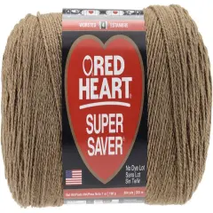 Multipack of 24 - Red Heart Super Saver Yarn-Cafe Latte