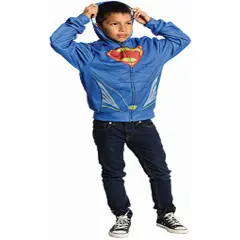 Child Boys Superman Blue Hoodie Costume