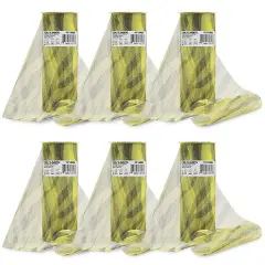 Premium Zebra Print Tulle Spool of 6" X 10 Yards Yellow