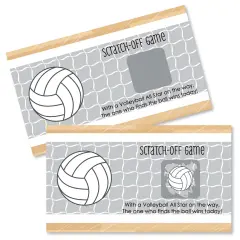 Big Dot of Happiness Bump, Set, Spike - Volleyball - Baby Shower or Birthday Party Game Scratch Off Cards - 22 Count