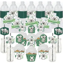 Big Dot of Happiness Koala Cutie - Bear Birthday Party and Baby Shower Favors and Cupcake Kit - Fabulous Favor Party Pack - 100 Pieces