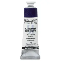 Williamsburg Handmade Safflower Oil Color - Ultramarine Blue French, 37 ml tube