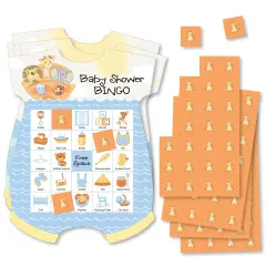 Big Dot of Happiness Noah&rsquo;s Ark - Picture Bingo Cards and Markers - Baby Shower Shaped Bingo Game - Set of 18