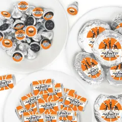 Big Dot of Happiness Basketball - Let The Madness Begin - College Basketball Party Candy Favor Sticker Kit - 304 Pieces