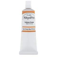 CAS AlkydPro Fast-Drying Alkyd Oil Color - Cadmium Orange, 70 ml tube