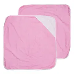 Craft Express Sublimation Printing Baby Products - Hooded Towel, Pink, Pkg of 2
