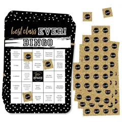 Big Dot of Happiness Reunited - Classmate Bingo Cards and Markers - School Class Reunion Party Bingo Game - Set of 18