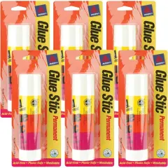 Multipack of 6 - Permanent Glue Stic-1.27oz