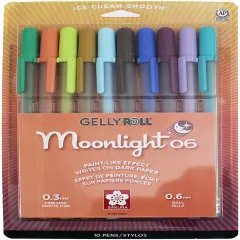 Sakura Gelly Roll Moonlight Fine Point Pens 10/Pkg-Assorted Colors