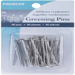 Panacea Greening Pins 1.75" 50/Pkg-Silver