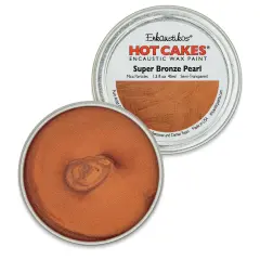 Enkaustikos Hot Cakes Encaustic Paint - Super Bronze Pearl, 45 ml tin