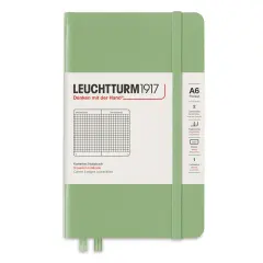 Leuchtturm1917 Squared Hardbound Notebook - Sage, 3-1/2" x 6"