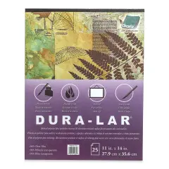 Grafix Dura-Lar Clear Acetate Alternative - 11" x 14" x .003", Pad, 25 Sheets