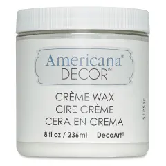 DecoArt Americana Decor Creme Wax - Clear, 8 oz jar