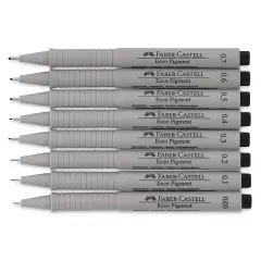 Faber-Castell Ecco Pigment Pens - Set of 8