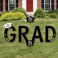 Big Dot of Happiness Law School Grad - Yard Sign Outdoor Lawn Decorations - Future Lawyer Graduation Party Yard Signs - GRAD