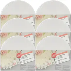 Multipack of 6 - Cake Boards-6" Round White 10/Pkg